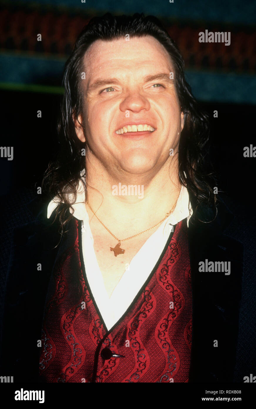 LOS ANGELES, Ca - 2. Oktober: Sänger Meat Loaf, aka Michael Lee Aday nimmt NBC taping von '70er Feier: Der Beat ist Zurück" am 2. Oktober 1993 im Wiltern Theater in Los Angeles, Kalifornien. Foto von Barry King/Alamy Stock Foto Stockfoto