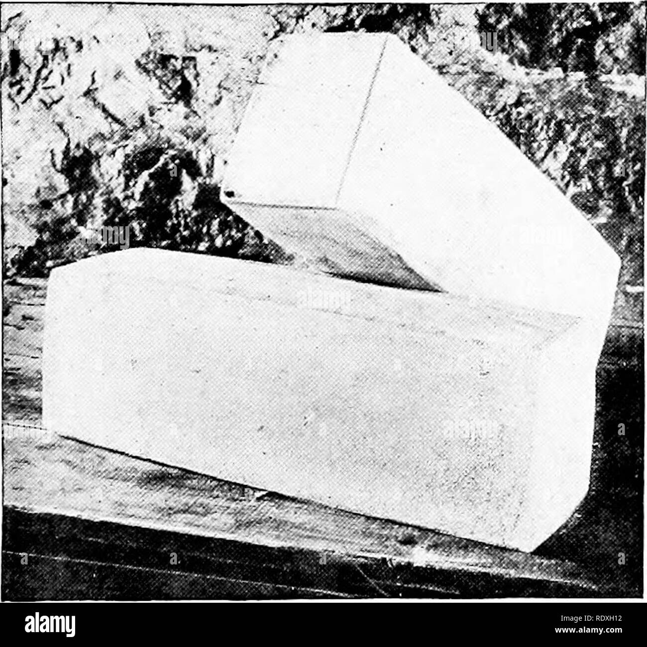 . Die Herstellung von Käse, Cheddar, Schweizer, Ziegel, Limburger, Edamer, Cottage, etc.. Käse. 142 Käse herzustellen. Nr. 3 Käse würden gehören: 1. Käse von schlechtem Geschmack. 2. Käse beschädigt von Ratten oder Mäusen. 3. Käse öffnen geknackt. Käse beschädigt von Ratten oder Mäusen oder gerissen sind sehr wahrscheinlich zu verrotten an diesen Punkten. Der Käufer in der Gegenwart der Käser bestimmt die e'rade der Käse, und markiert es am Rand mit seinem Trier. Abb. 66.- Block Schweizer Käse, wie es angezeigt wird, wenn der feinen Qualität.. Bitte beachten Sie, dass diese Bilder aus gescannten Seite Bilder, die digital für readabil gesteigert wurden extrahiert werden Stockfoto