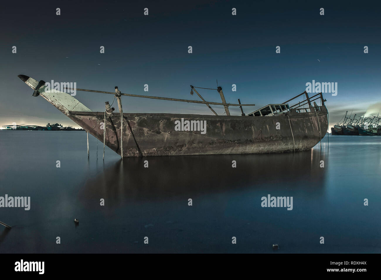 Tot altes Schiff Kuwait Stockfoto