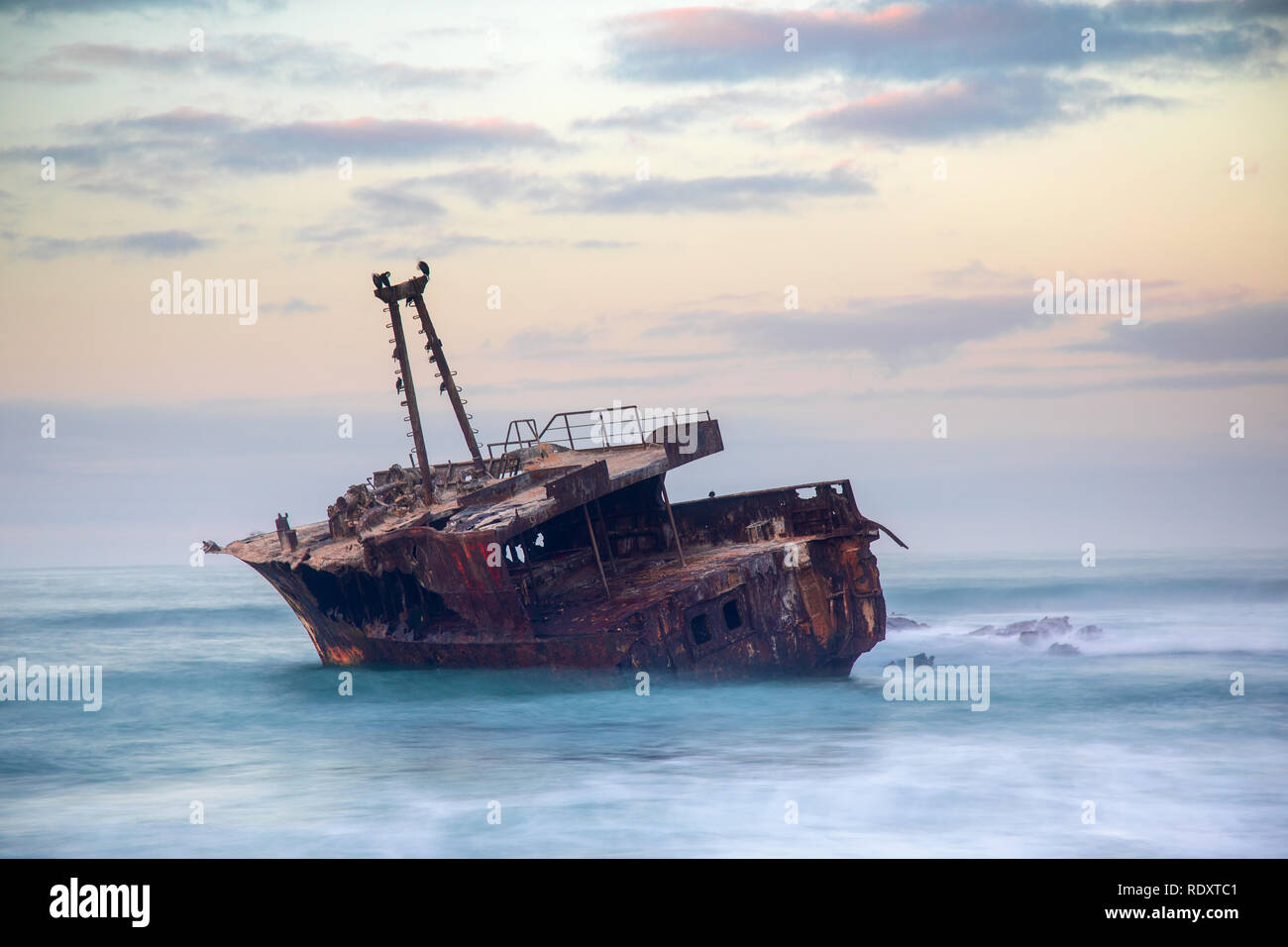 Algulhas Nationalpark Schiffbruch der Meisho Maru 38 Afrika Stockfoto