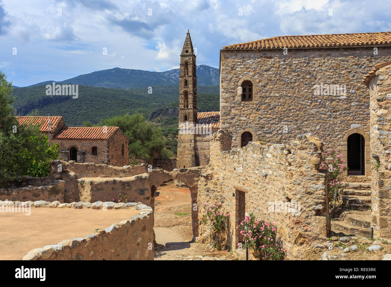 Alte Kardamyli der mittelalterlichen Dorf auf Peloponnes Stockfoto