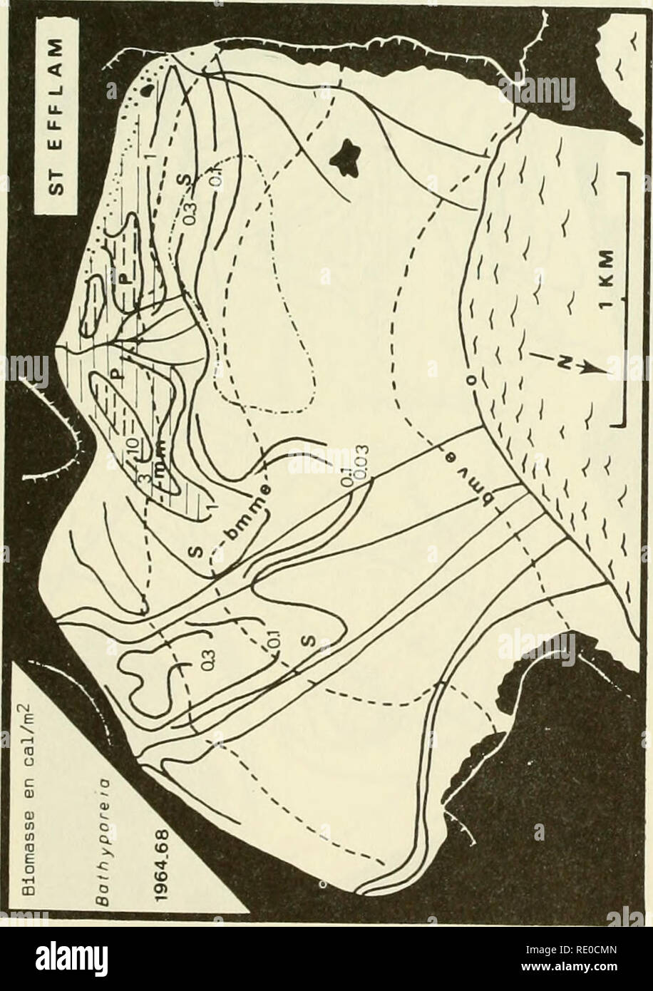 . Ökologische Studie der Amoco Cadiz Ölpest: Bericht des NOAA-CNEXO Gemeinsame wissenschaftliche Kommission. Amoco Cadiz (Schiff); Ölunfälle - Umweltaspekte Frankreich; Ölunfälle - Umweltaspekte Nordatlantik. 475. Bitte beachten Sie, dass diese Bilder sind von der gescannten Seite Bilder, die digital für die Lesbarkeit verbessert haben mögen - Färbung und Aussehen dieser Abbildungen können nicht perfekt dem Original ähneln. extrahiert. NOAA-CNEXO Gemeinsame wissenschaftliche Kommission. [Rockville, MD: US Dept. für Handel, nationale ozeanische und atmosphärische Leitung; [Paris]: Cen Stockfoto