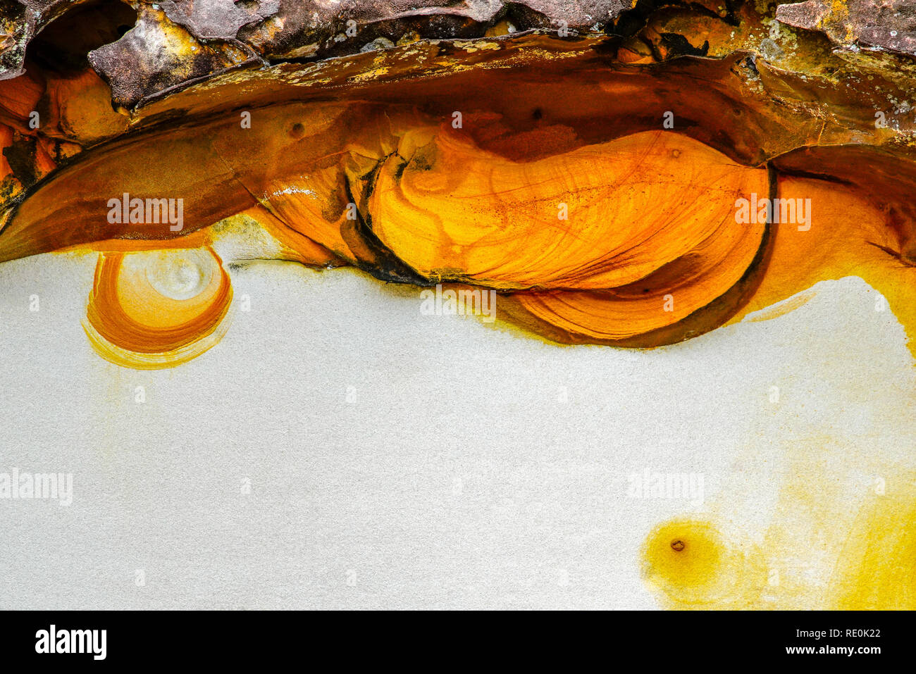 Malerische und beenden Eisen oxidiert Rock im Bako Nationalpark auf Borneo, Sarawak, Malaysia. Stockfoto