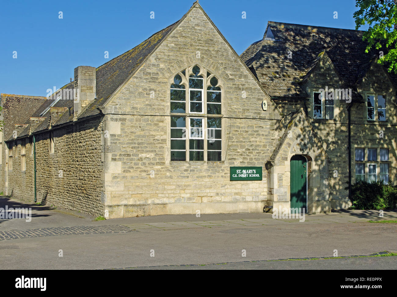 St Marys Kirche Infant School, Witney, Oxfordshire Stockfoto