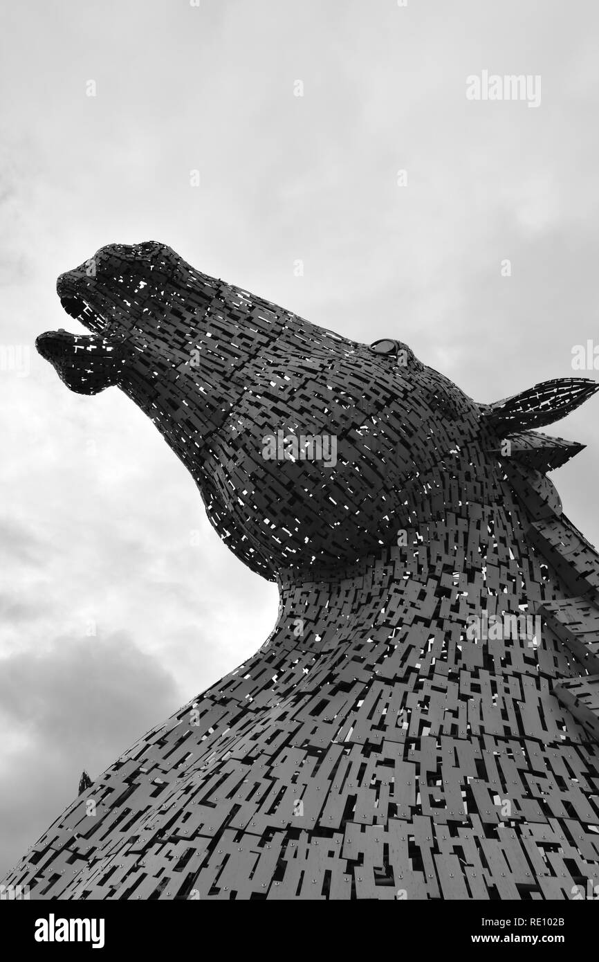Die Kelpies Stockfoto