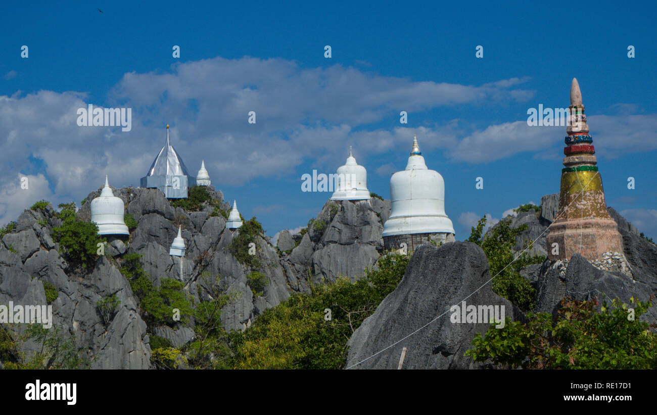 Wat Chaloem Phra Kiat Berg Stockfoto