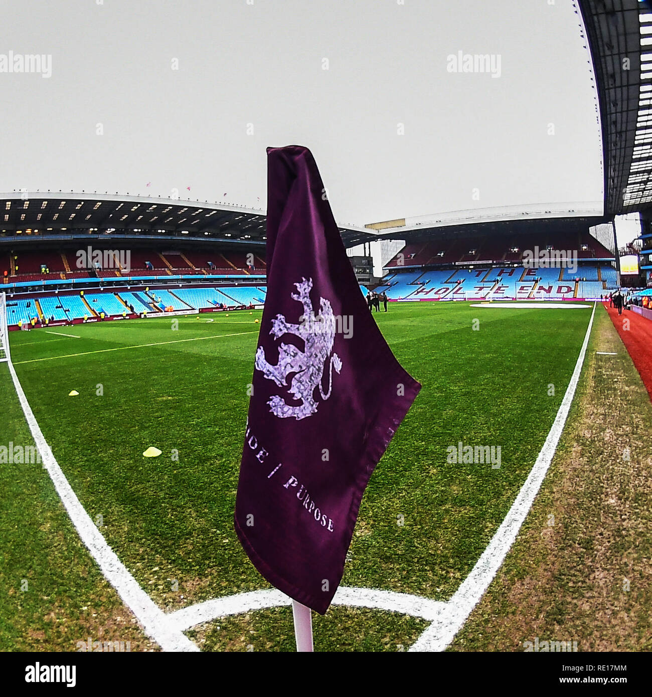 19. Januar, Villa Park, Birmingham, England; Sky Bet Meisterschaft, Aston Villa v Hull City: Villa Park pre Match vs Hull City Credit: Gareth Dalley/News Bilder der Englischen Football League Bilder unterliegen DataCo Lizenz Stockfoto