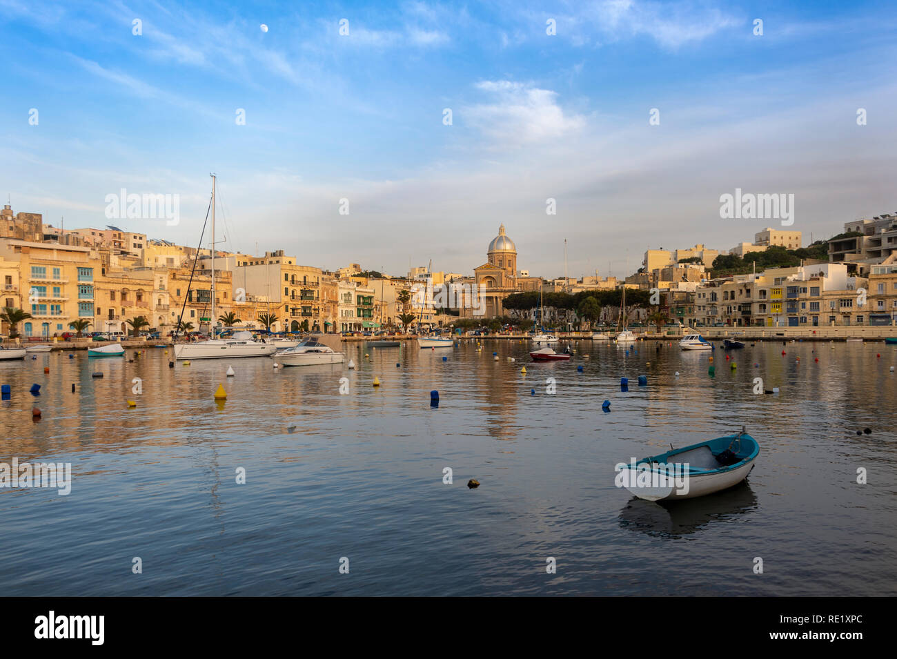 Der malerische Hafen von Kalkara, Valletta, Malta Stockfoto