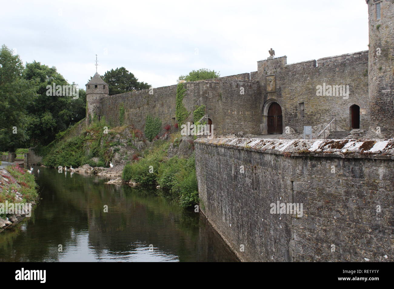 Schloss Mauer der Burg Cahir in Cahir, Irland Stockfoto