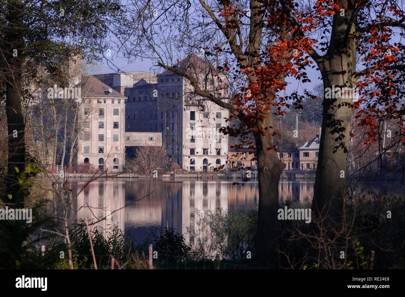 Kraftfuttermischwerk Stockfoto
