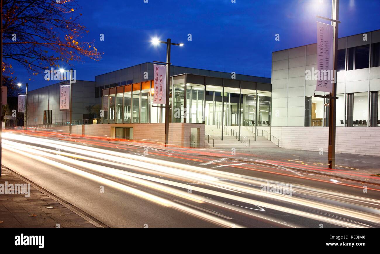 Neue Gebäude des Museum Folkwang auf alfredstraße Straße, Architekt David Chipperfield, Eröffnung am 30.01.2010 Stockfoto