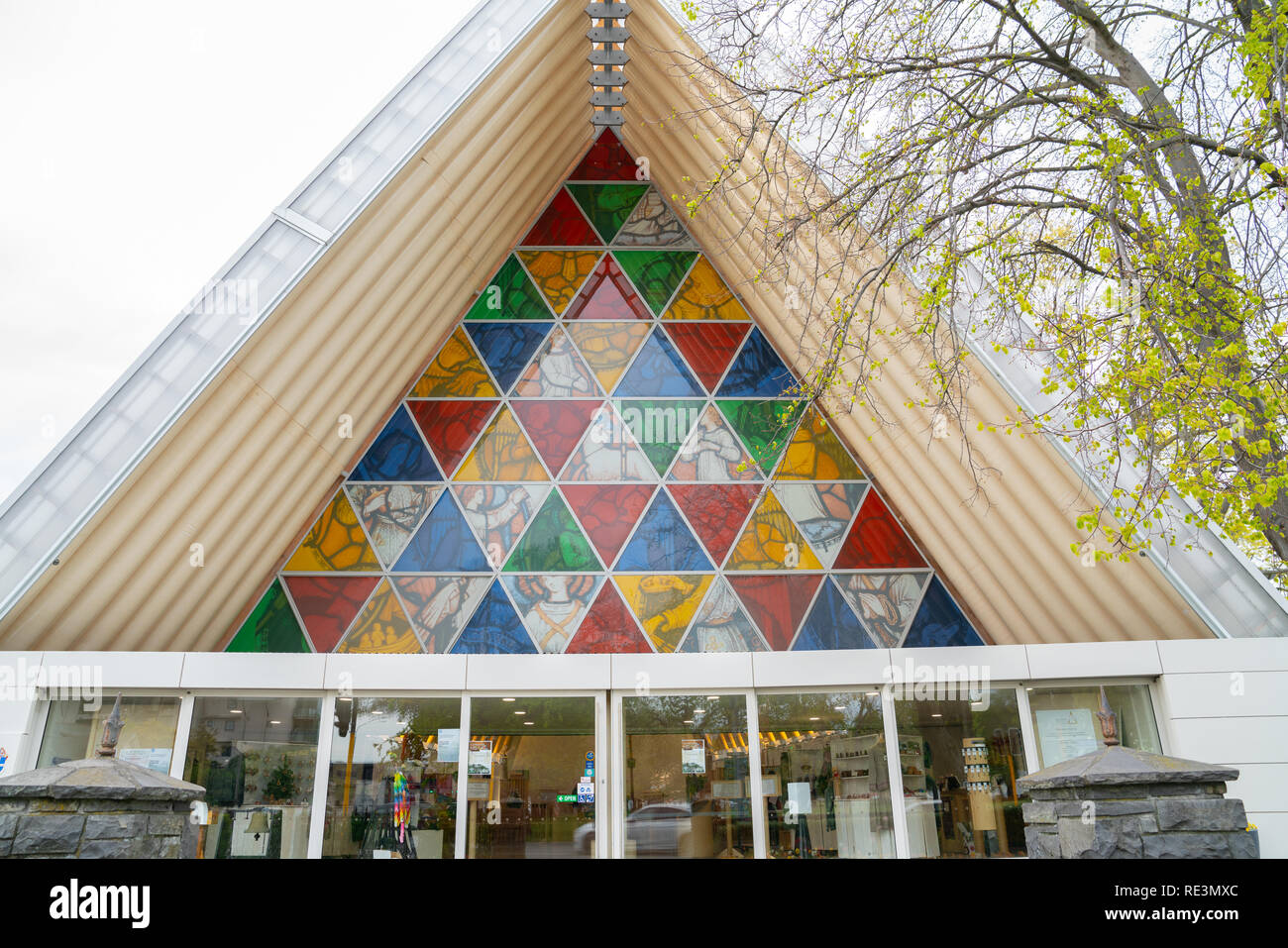 Kreative Architektur für temporäre Gebäude der Kirche nach Christchurch Erdbeben in Neuseeland. Karton Anglikanische Kathedrale Stockfoto