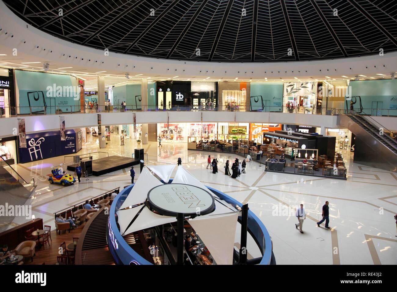 Marina Mall, Shopping Mall, Dubai Marina Yacht Club, Distrikt im Süden von Dubai, Vereinigte Arabische Emirate, Naher Osten Stockfoto