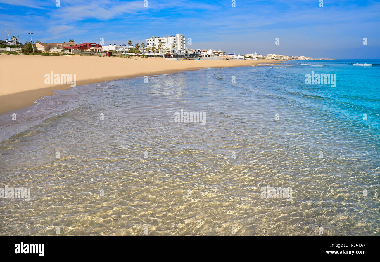 Playa De La Mata Strand In Torrevieja Alicante In Spanien An Der Costa Playa De La Mata Strand In Torrevieja Alicante In Spanien An Der Costa