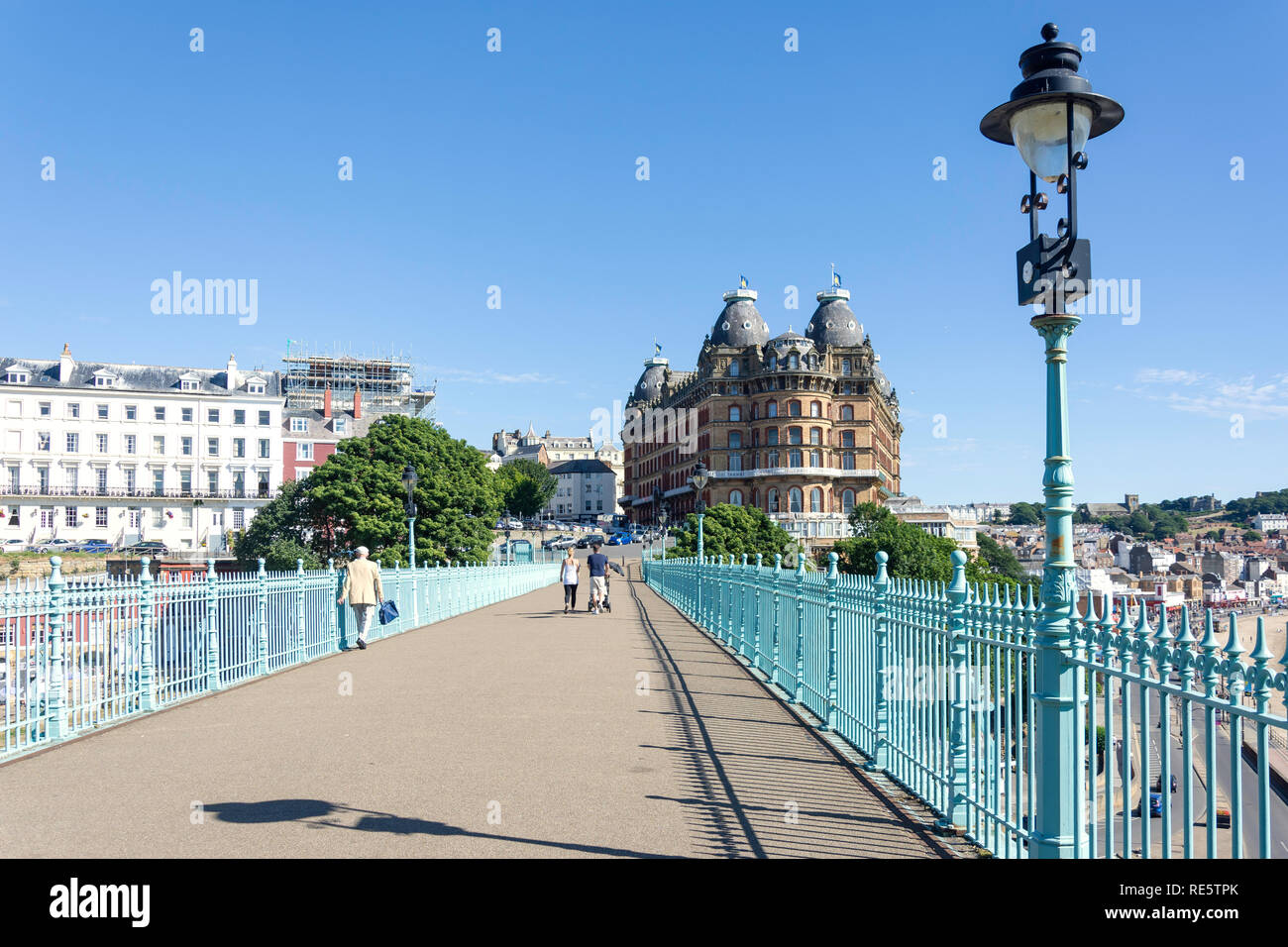 Grand Hotel in Spa Brücke, Scarborough, North Yorkshire, England, Großbritannien Stockfoto