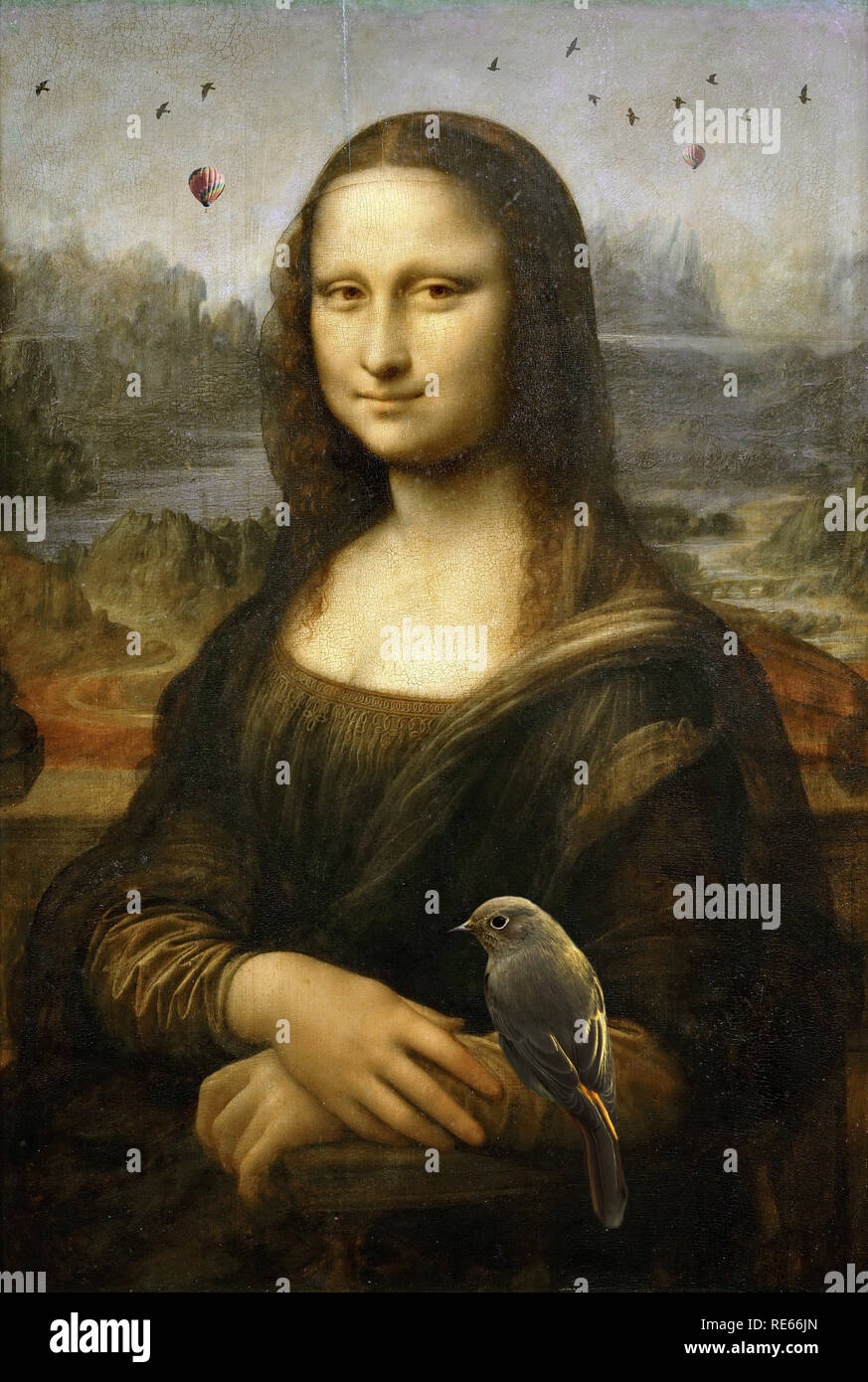 Mona Lisa von Leonardo da Vinci geändert Stockfoto