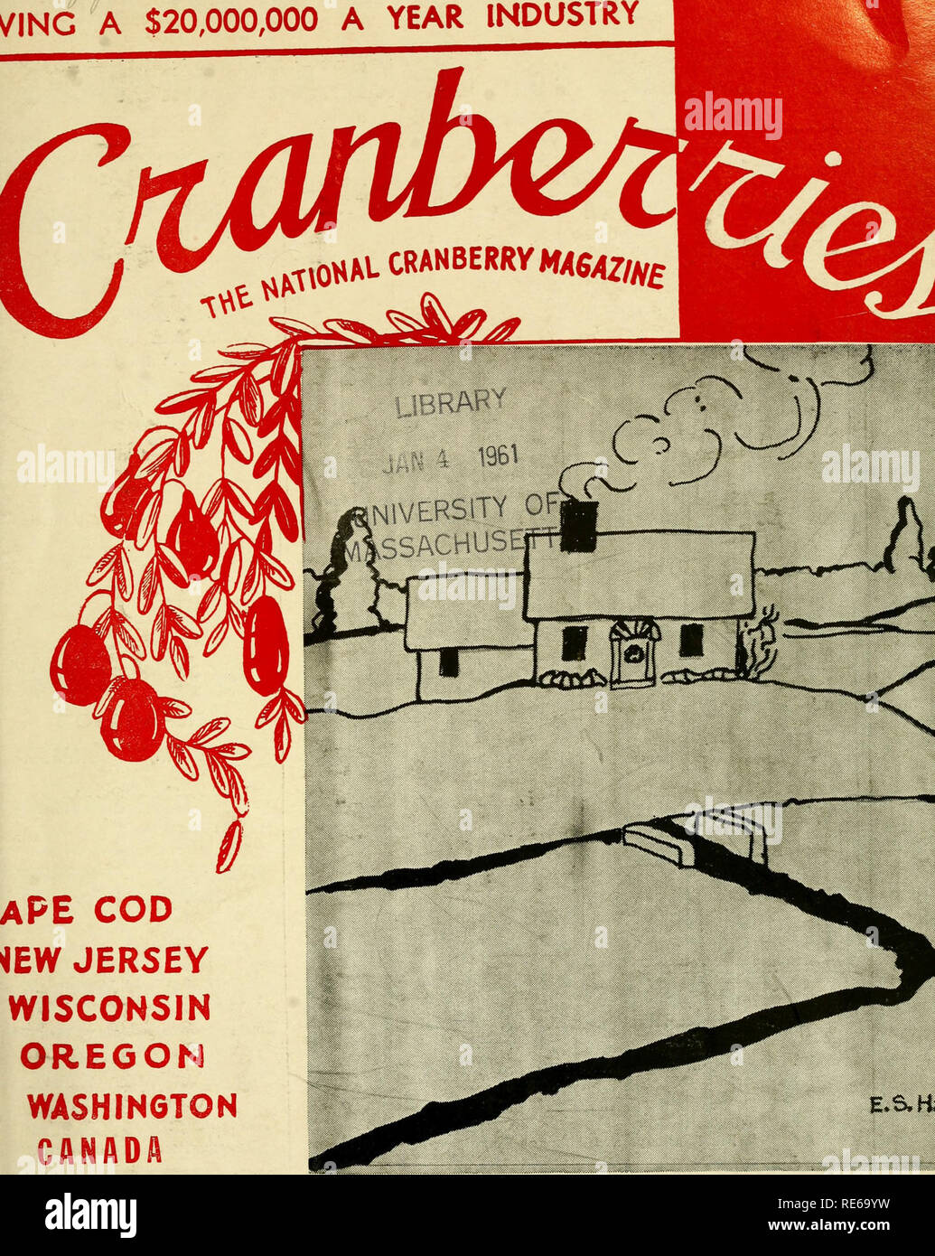. Preiselbeeren;: die nationalen cranberry Magazin. Preiselbeeren. /INC ein $ 20.000.000 PRO JAHR INDUSTRIE. APE COD &Lt;EW JERSEY WISCONSIN OREGON WASHINGTON KANADA FROHE WEIHNACHTEN AN ALLE! 35 Cent DEZEMBER 1961. Bitte beachten Sie, dass diese Bilder sind von der gescannten Seite Bilder, die digital für die Lesbarkeit verbessert haben mögen - Färbung und Aussehen dieser Abbildungen können nicht perfekt dem Original ähneln. extrahiert. Portland, CT [etc. ]: Taylor Pub. Co [etc. ] Stockfoto