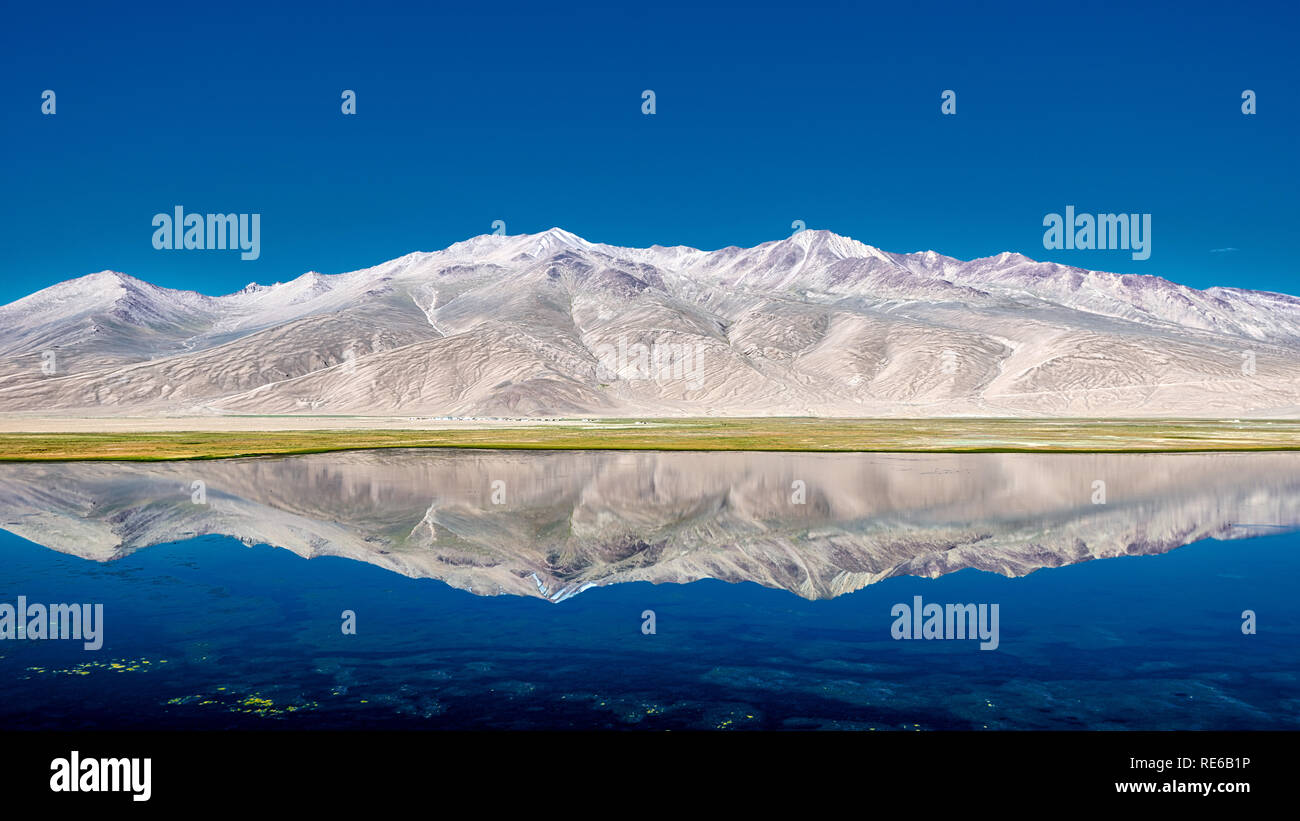 Bulunkul entlang der Pamir Highway, in Tadschikistan im August 2018 genommen, hdr genommen Stockfoto