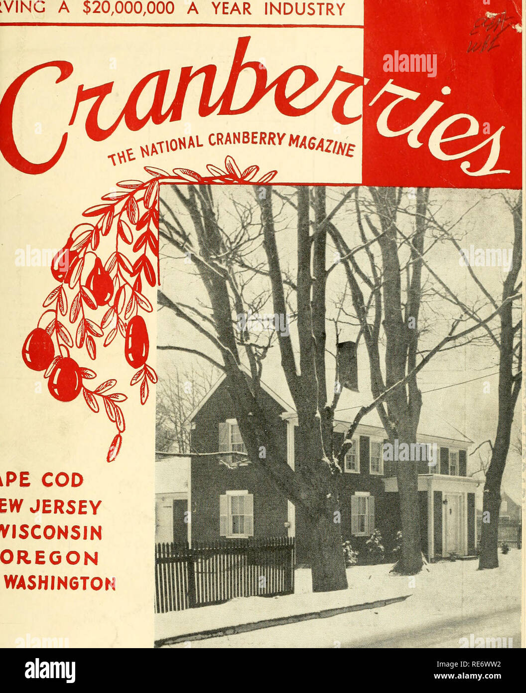 . Preiselbeeren;: die nationalen cranberry Magazin. Preiselbeeren. IVINC ein $ 20.000.000 PRO JAHR INDUSTRIE. lPe cod ew Jersey VI 5 con 5 IN OREGON WASHINGTON 30 Cent OLD NEW ENGLAND HOMES, Hinweis - sehen viele ein "Frohe Weihnachten". (CRANBERRIES Phol Dezember 1950. Bitte beachten Sie, dass diese Bilder sind von der gescannten Seite Bilder, die digital für die Lesbarkeit verbessert haben mögen - Färbung und Aussehen dieser Abbildungen können nicht perfekt dem Original ähneln. extrahiert. Portland, CT [etc. ]: Taylor Pub. Co [etc. ] Stockfoto
