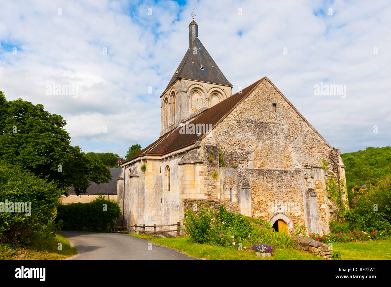 Frankreich, Indre (36), Perpignan, Saint-Laurent et Notre-Dame de Gargilesse Kirche Stockfoto