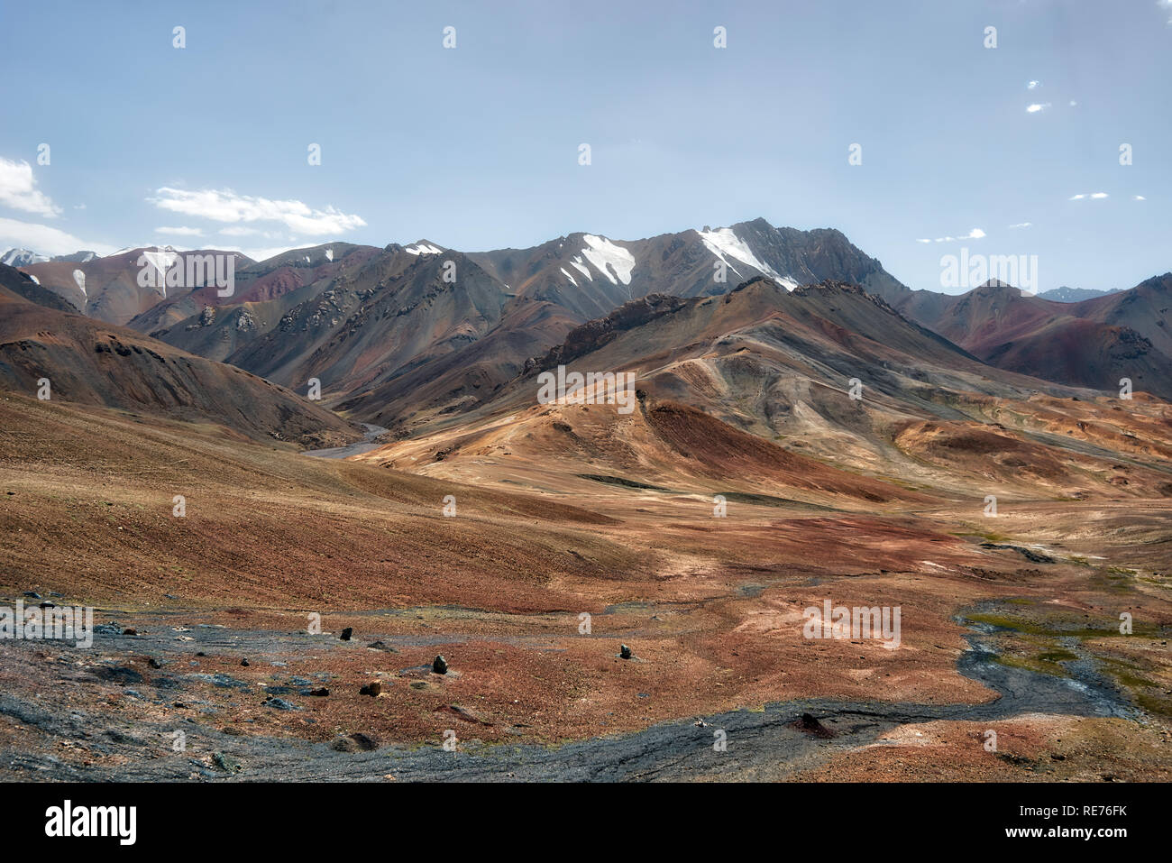 Entlang der Pamir Highway, in Tadschikistan im August 2018 genommen, hdr genommen Stockfoto