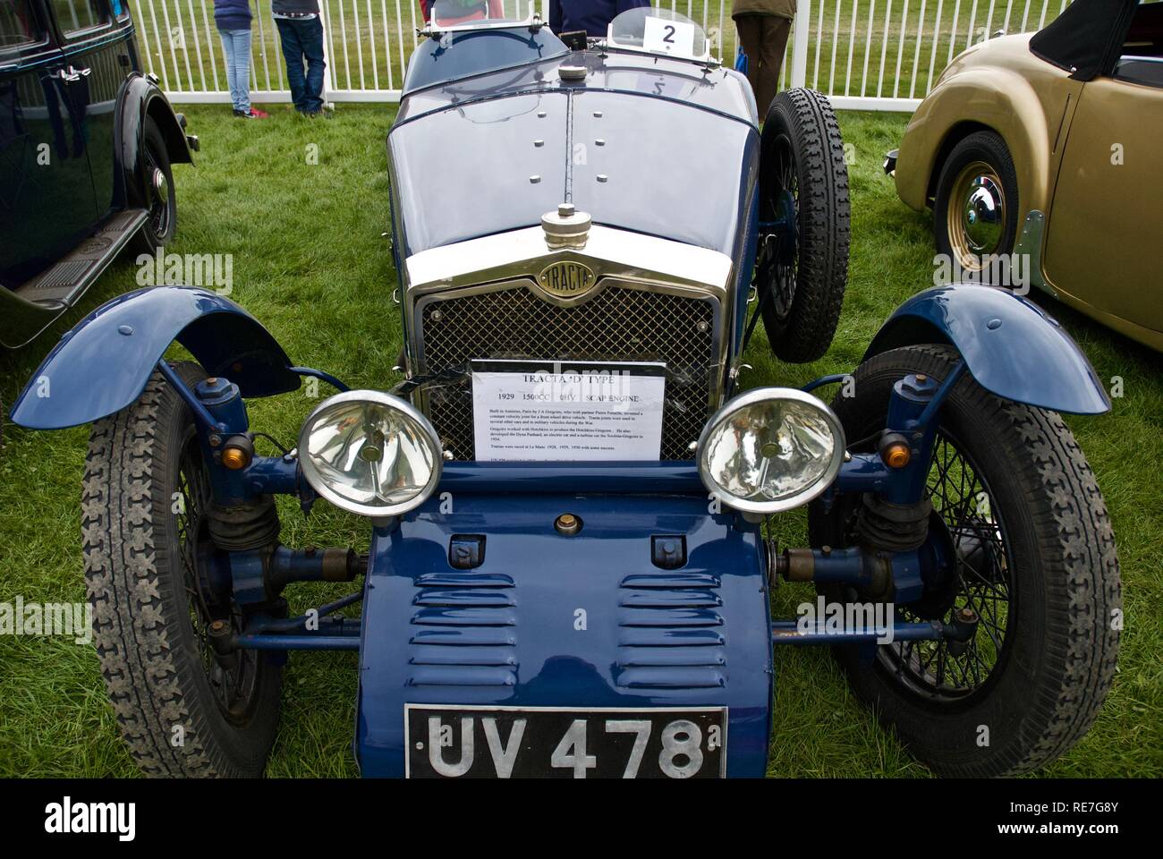 Ein Jahrgang 1929 TRACTA 'D' Typ 1500cc OHV Motor Auto am Anglesey Oldtimer Rallye, Anglesey, North Wales, UK, Mai 2015 Stockfoto