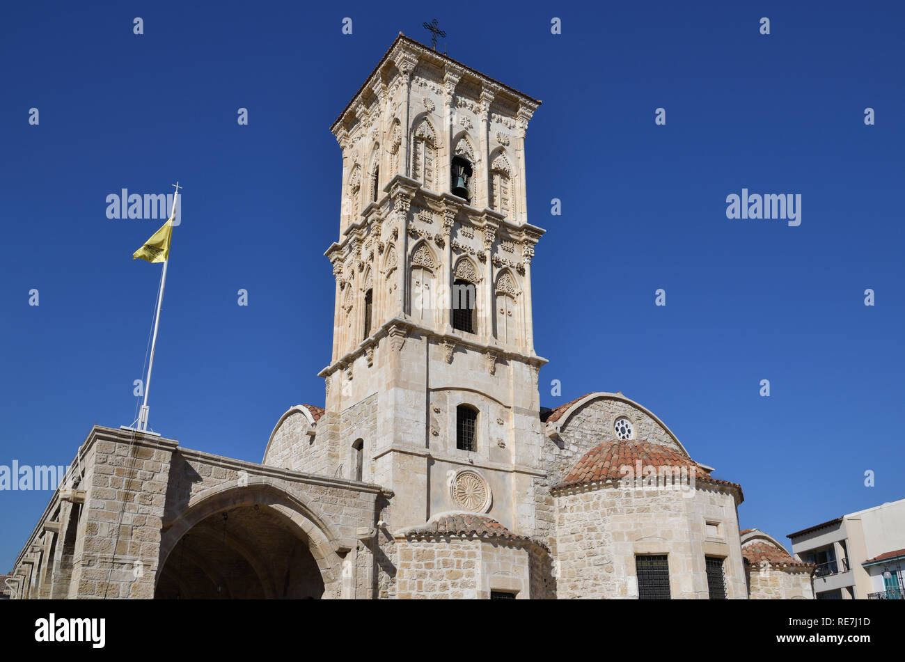 Der Glockenturm der Kirche von St. Lazarus. Larnaca, Zypern Stockfoto