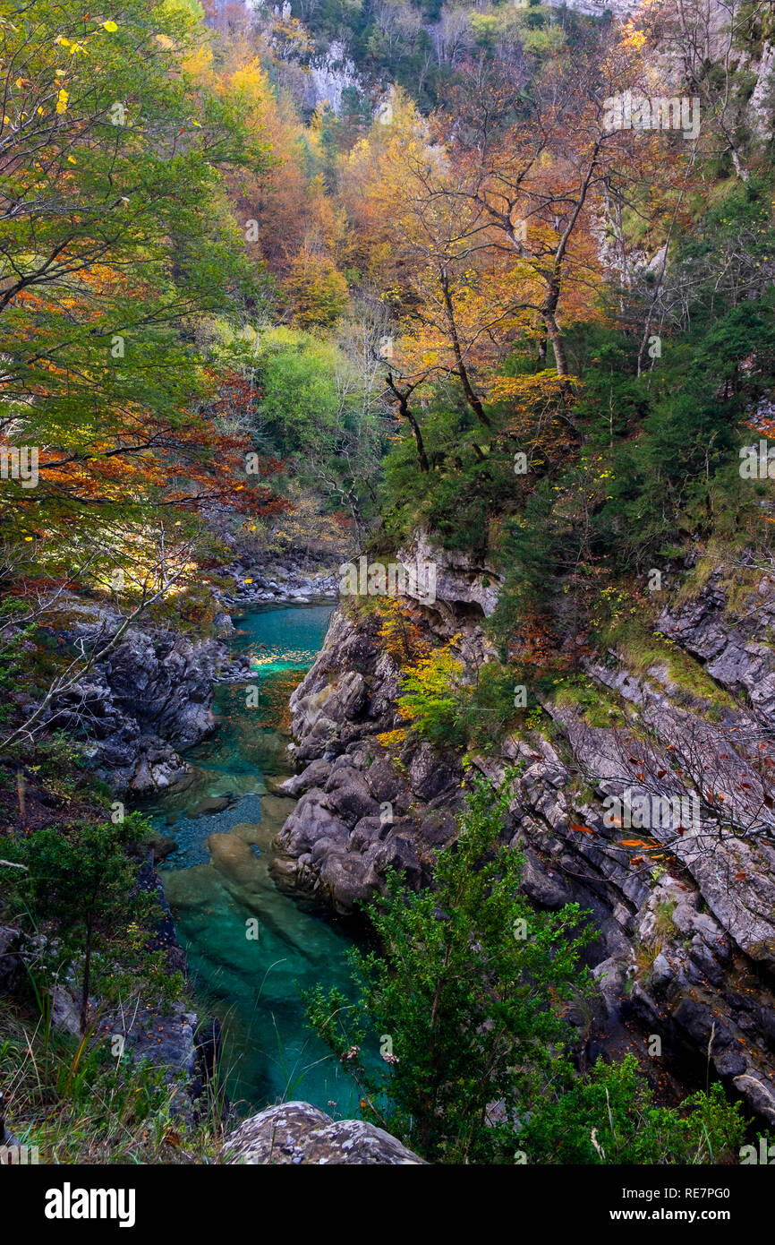 Nationalpark von Ordesa y Monte Perdido, Sobrabe, Aragon. Spanien Stockfoto