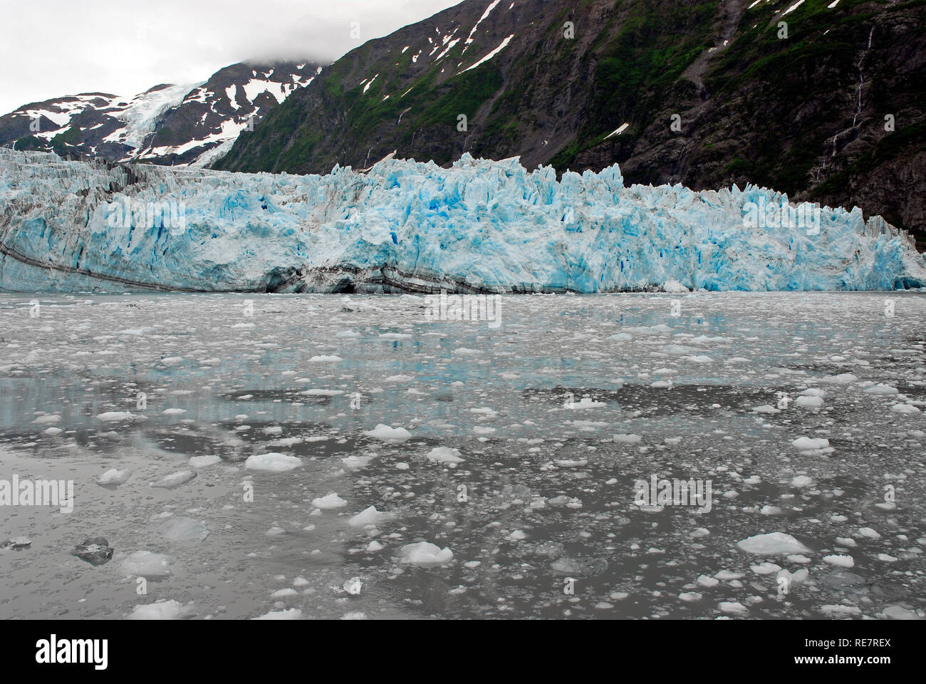 Gletscher in Prince William Sound Alaska Stockfoto