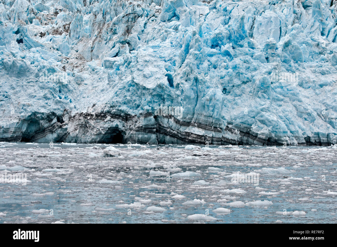 Gletscher im Prince William Sound, Alaska Stockfoto