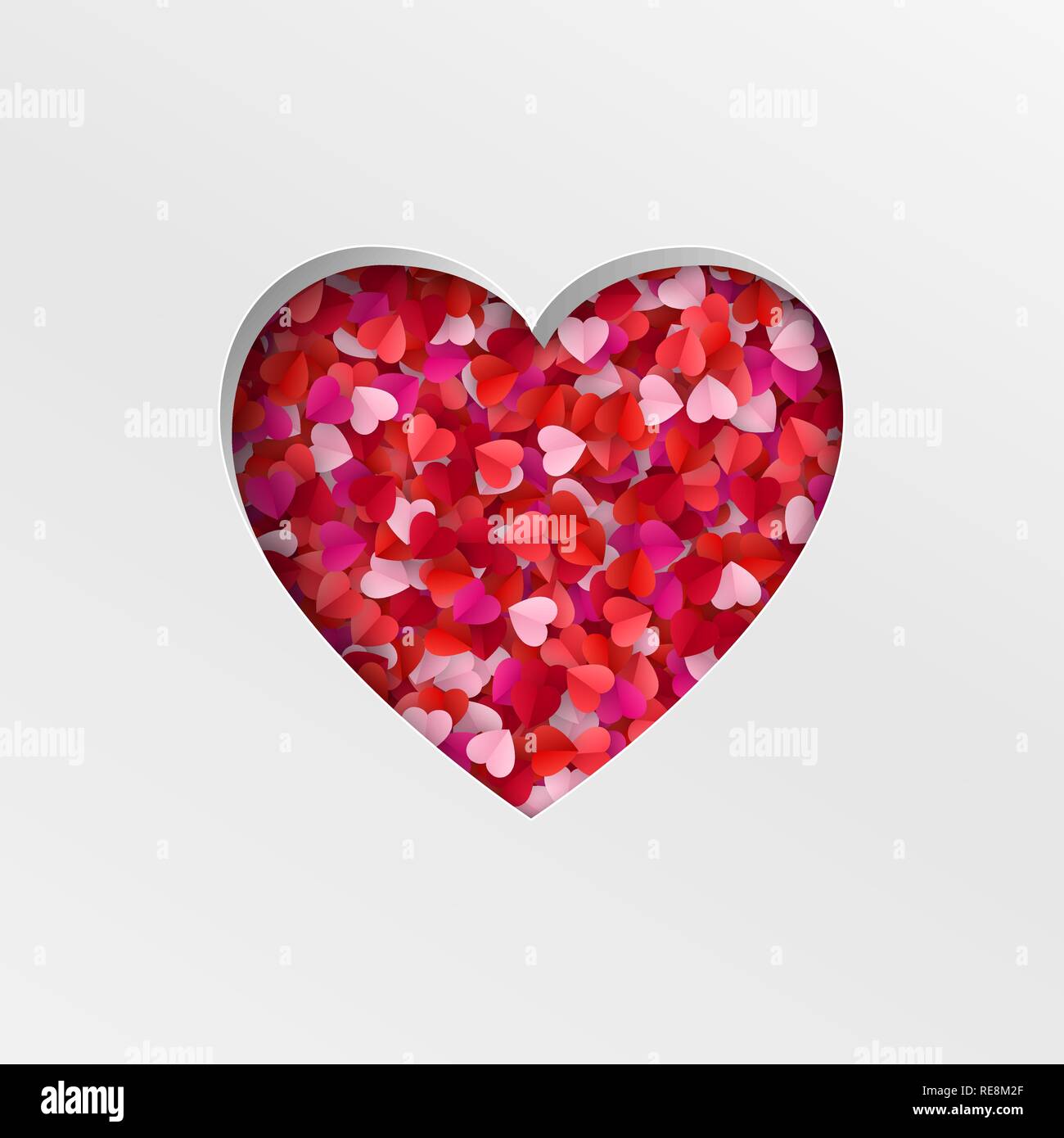 Glücklich gruss Valentinstag Karte Hintergrund. Vector Illustration Stock Vektor