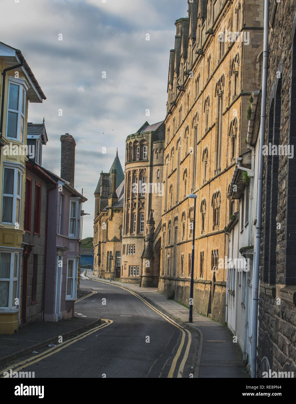 Alte Universität Aberystwyth Stockfoto