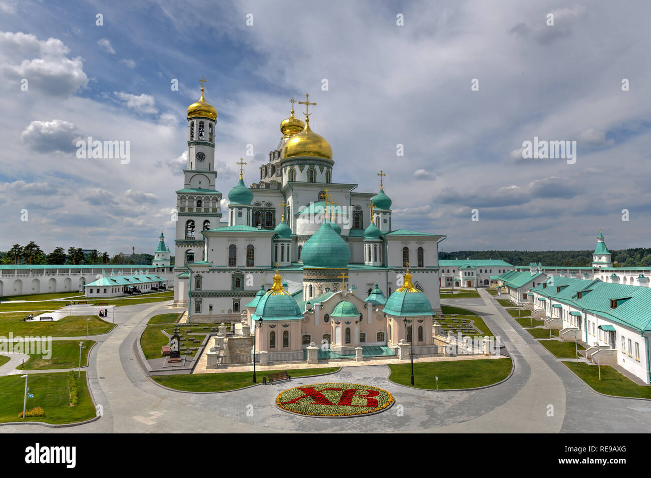 Das neue Jerusalem Kloster in Istrien, Russland. Es ist ein großes Kloster der Russischen Orthodoxen Kirche in Moskau, Russland. Stockfoto
