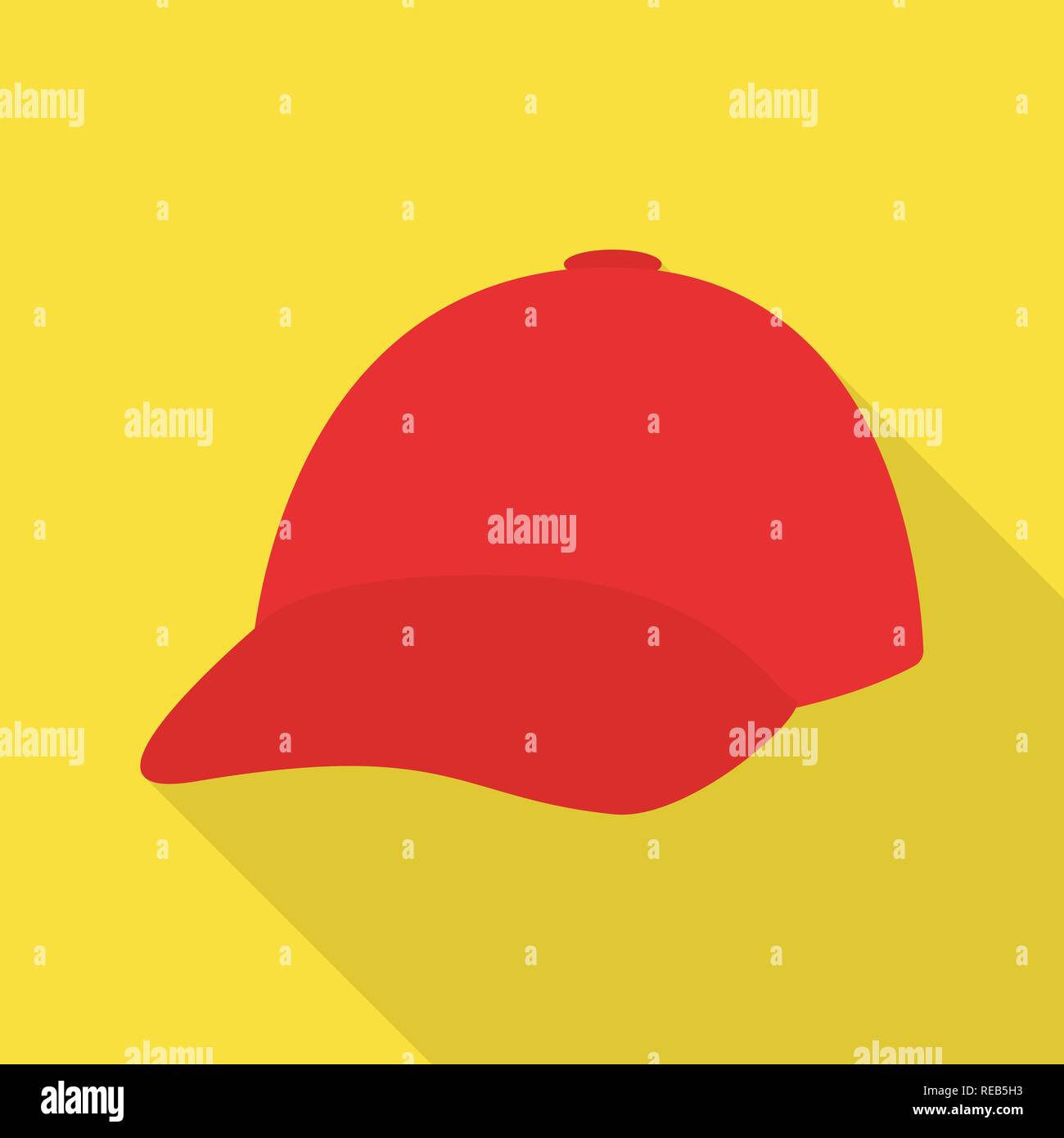 Baseball, Visor, Schutz, Sport, Rot, einheitliche, Farbe, Kopfbedeckungen, napper, Mütze, Helm, Mode, Beruf, Kleidung, Mütze, Beanie, Beret, Set, Vector, Icon, Illustration, isoliert, Sammlung, Design, Element, Grafik, Zeichen, flach, Schatten, Vektor, Vektoren Stock Vektor