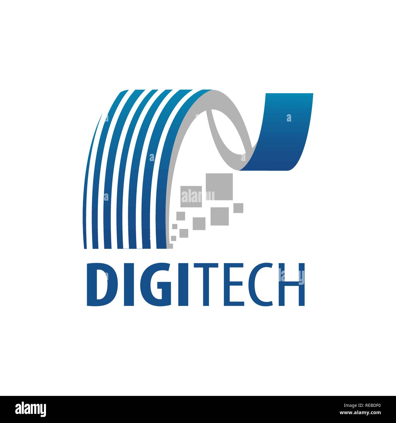 Die digitale Technologie logo Konzept Design. Symbol grafische Vorlage element Vektor Stock Vektor