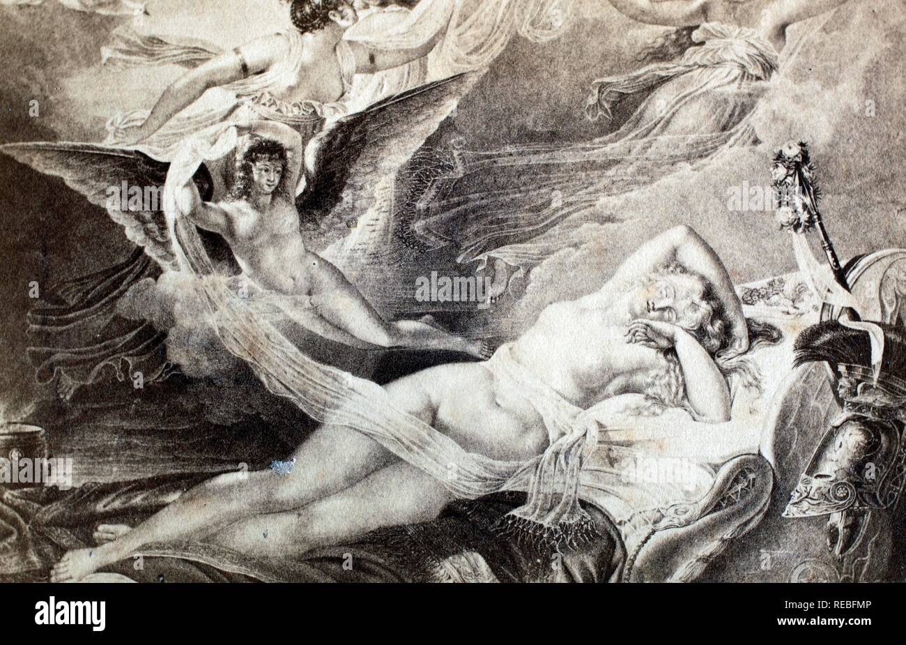 Historische Illustration, Schlafende Venus, 1877 Stockfoto