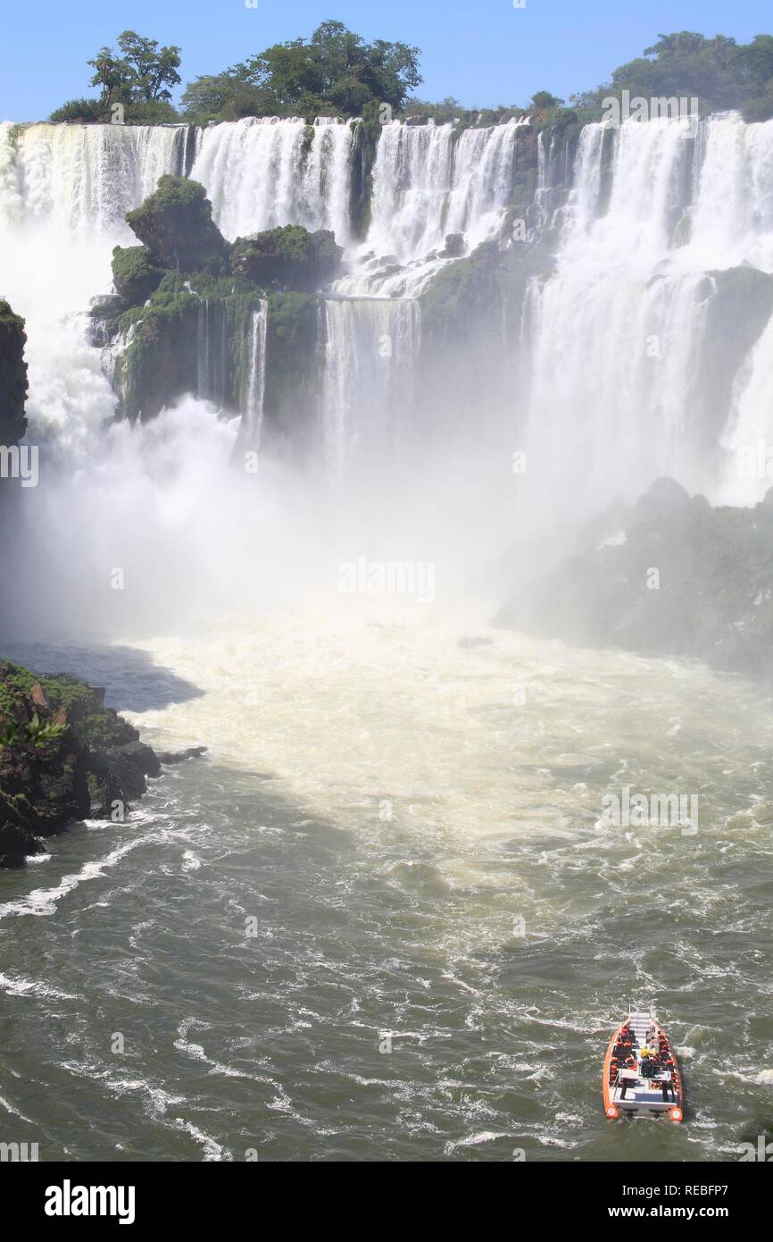 Die Iguazu Wasserfälle, Iguazu, Argentinischen Seite, Provinz Misiones, Argentinien Stockfoto