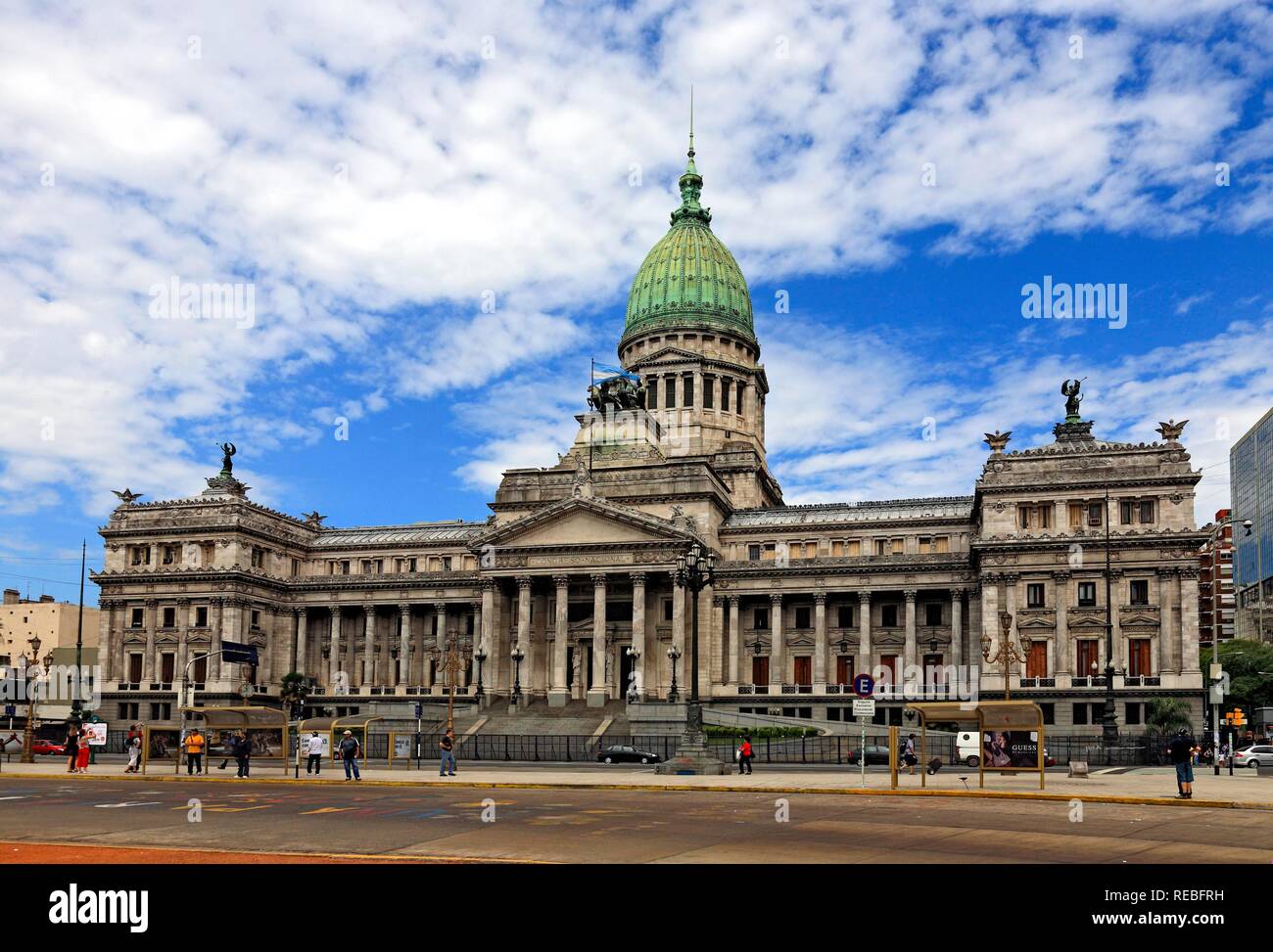 Kongressgebäude, Congreso De La Nación, Balvanera Bezirk, Buenos Aires, Argentinien Stockfoto
