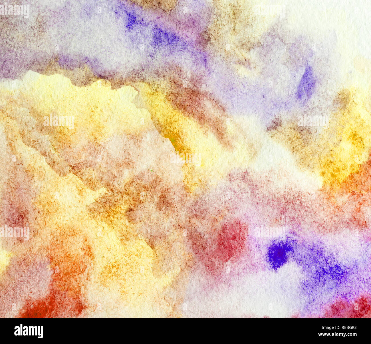 Bunte Aquarell Hintergrund. mit der Hand gemalt Stockfoto