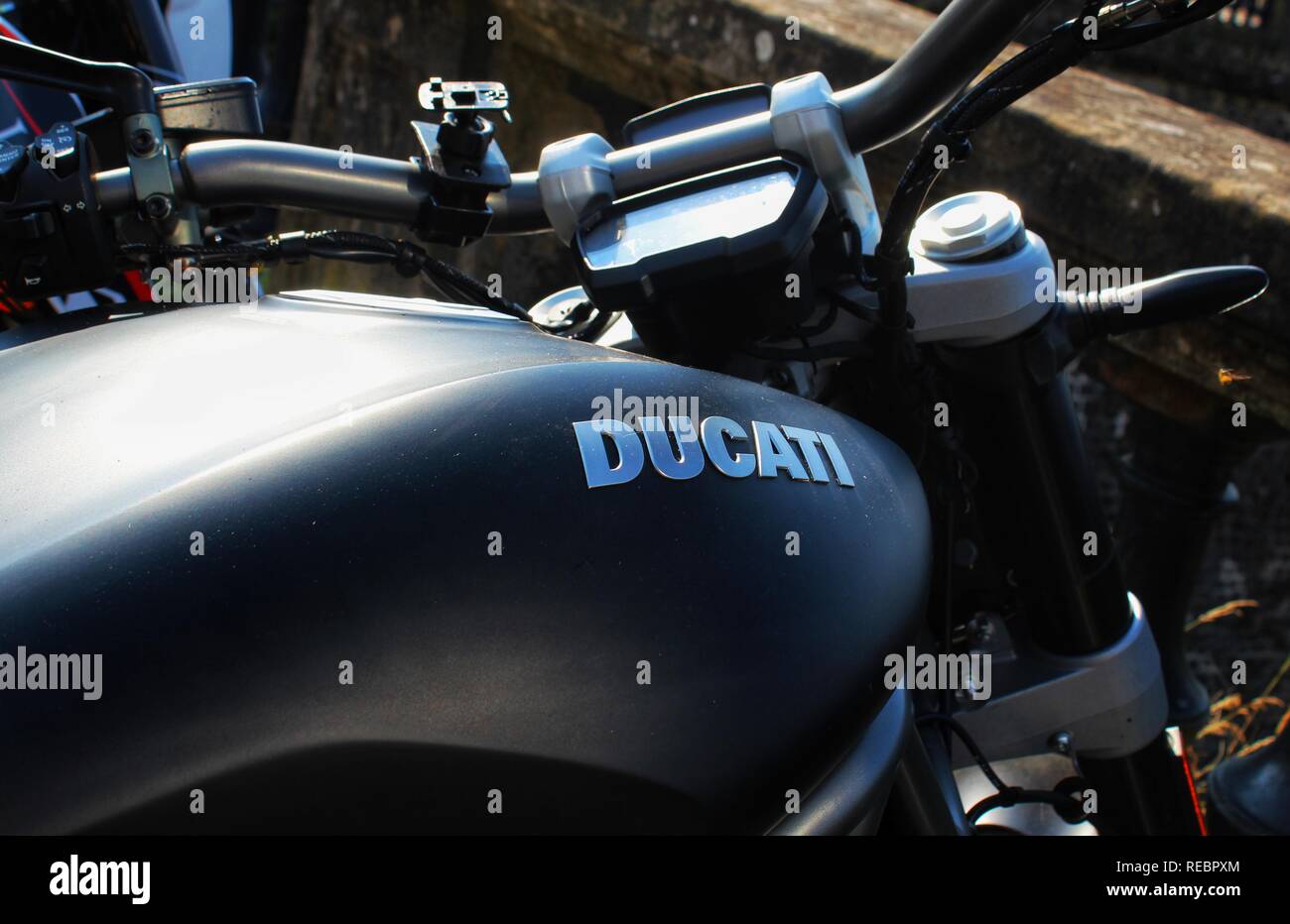 Die Ducati Logo Stockfoto