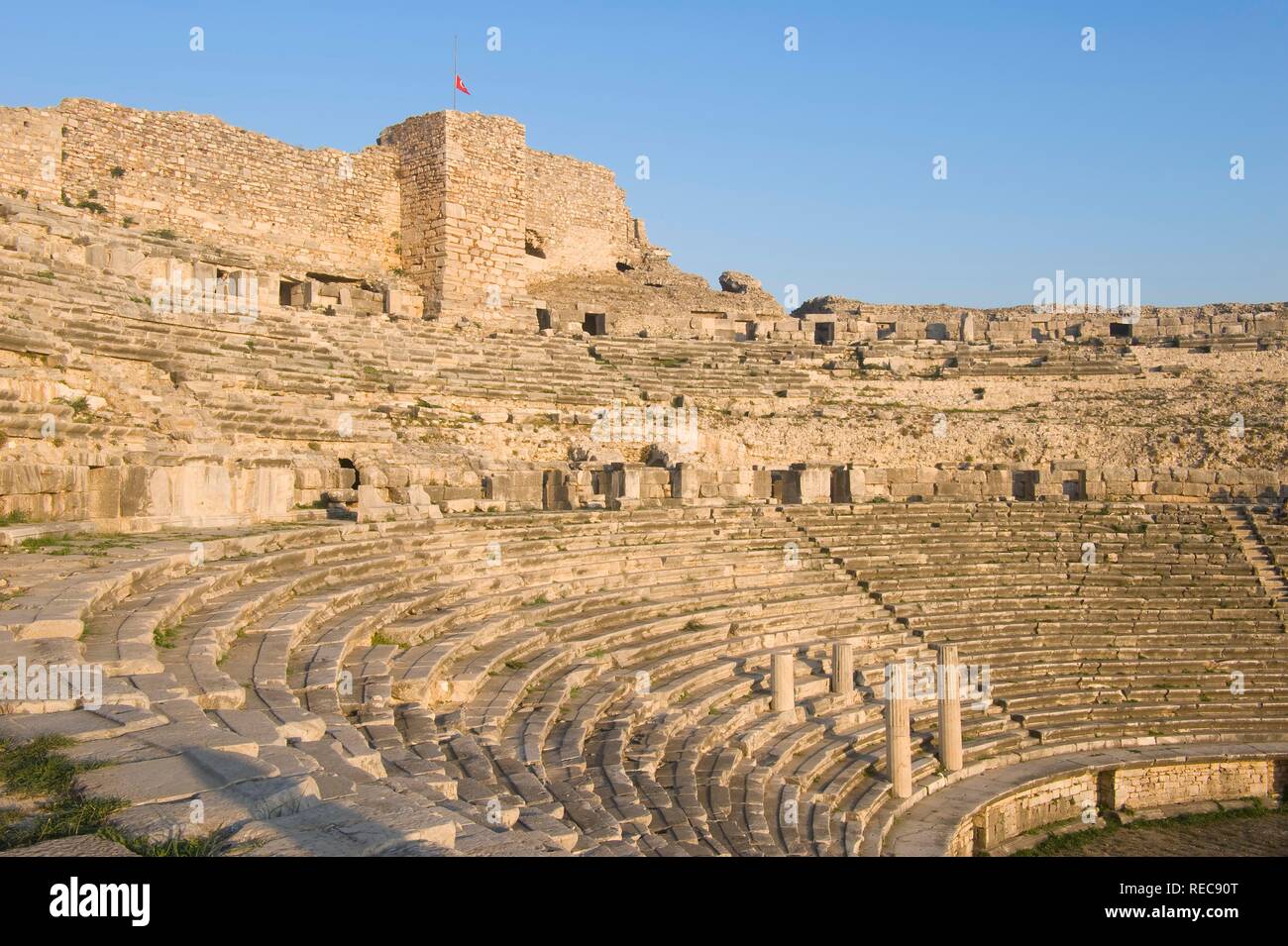 Milet, griechisch-römischen Amphitheater, Türkei Stockfoto