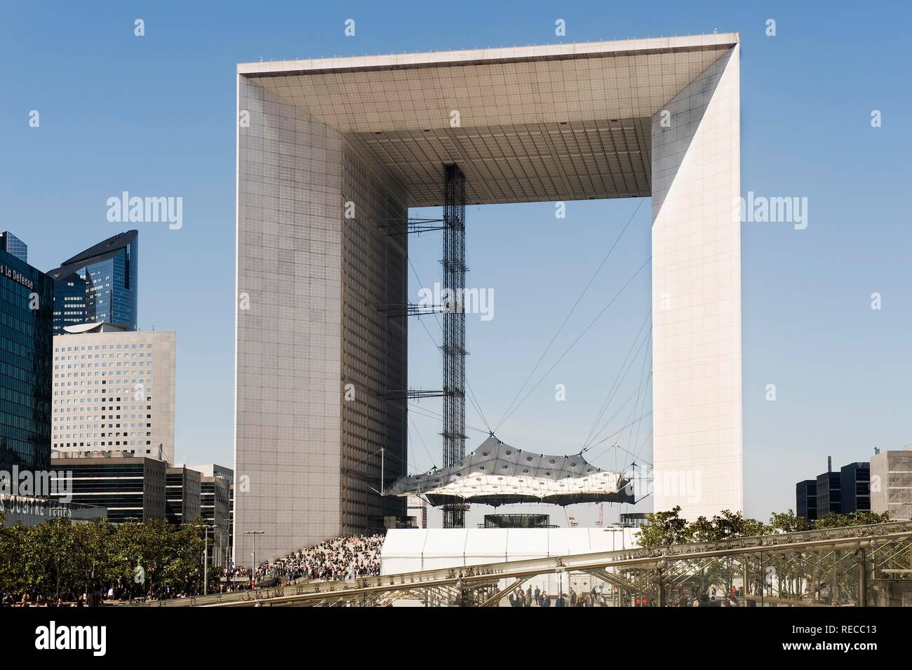 La Grande Arche, Architekt Johan Otto von Spreckelsen, 1989, La Defense, Paris, Frankreich, Europa Stockfoto