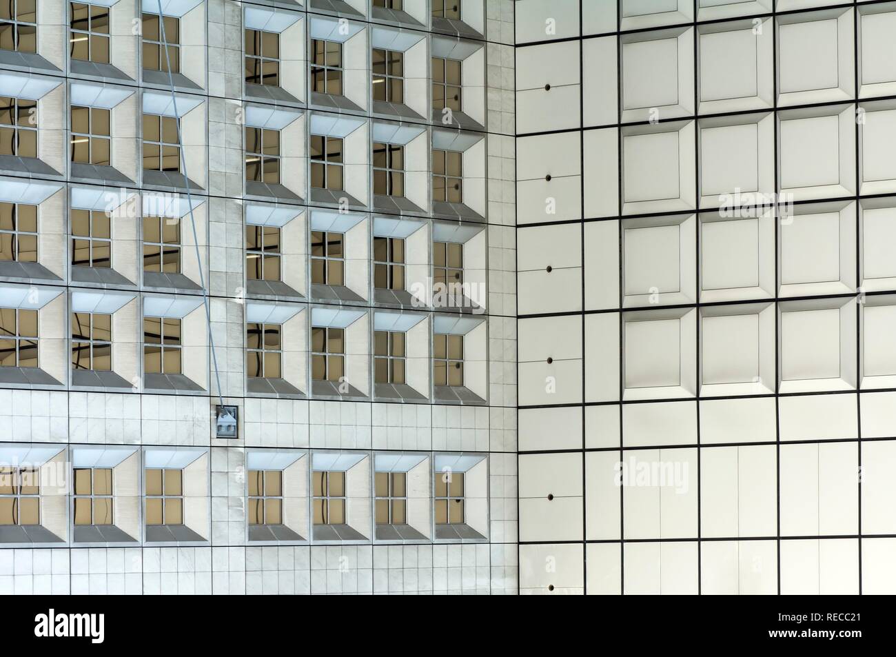 Detail von La Grande Arche, Architekt Johan Otto von Spreckelsen, 1989, La Defense, Paris, Frankreich, Europa Stockfoto