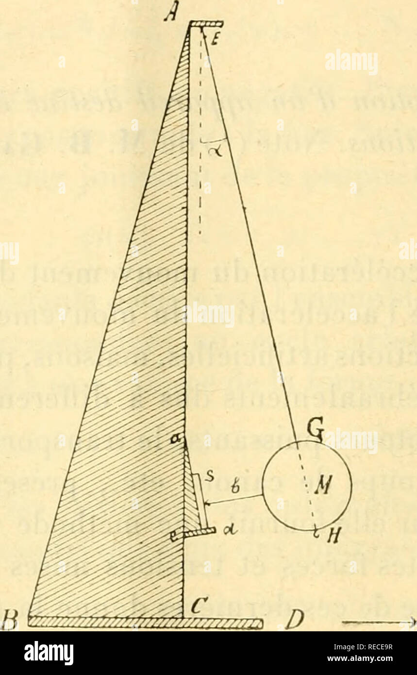 . Comptes Rendus hebdomadaires des sÃ© ances de l'AcadÃ©mie des Sciences. Wissenschaft - Gesellschaften, etc.; Wissenschaft; Wissenschaft. 282 ACADEMIE DES SCIENCES. complÃ¨tement arbitraire et Encore inconnu, les difficultÃ©s pratiques deviennent Presque insurmontables. L'objet de cette Hinweis est de Dekor crire un appareil anfällig de Donner la valeur momentanÃ direclemenl©e de l'accÃ © lÃ©ration pour un Mouvement complÃ¨tement arbitraire du sol ou du Plan sur lequel Ruhe l'appareil. Je considÃ © rerai ici seulement un Mouvement horizontale, Mais les Principes applicables mÃªmes sind aussi immÃ©diatement à des mouvem Stockfoto