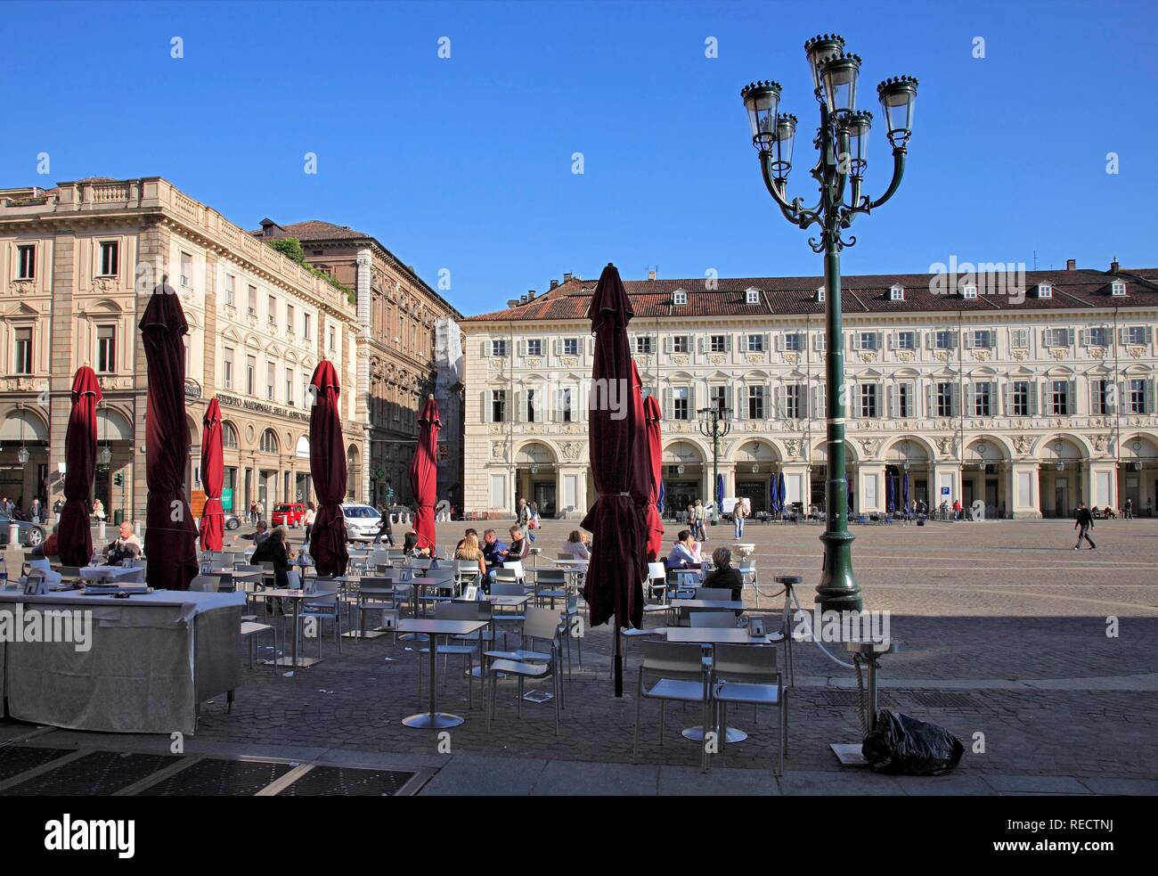 Piazza San Carlo, Turin, Turin, Piemont, Italien, Europa Stockfoto
