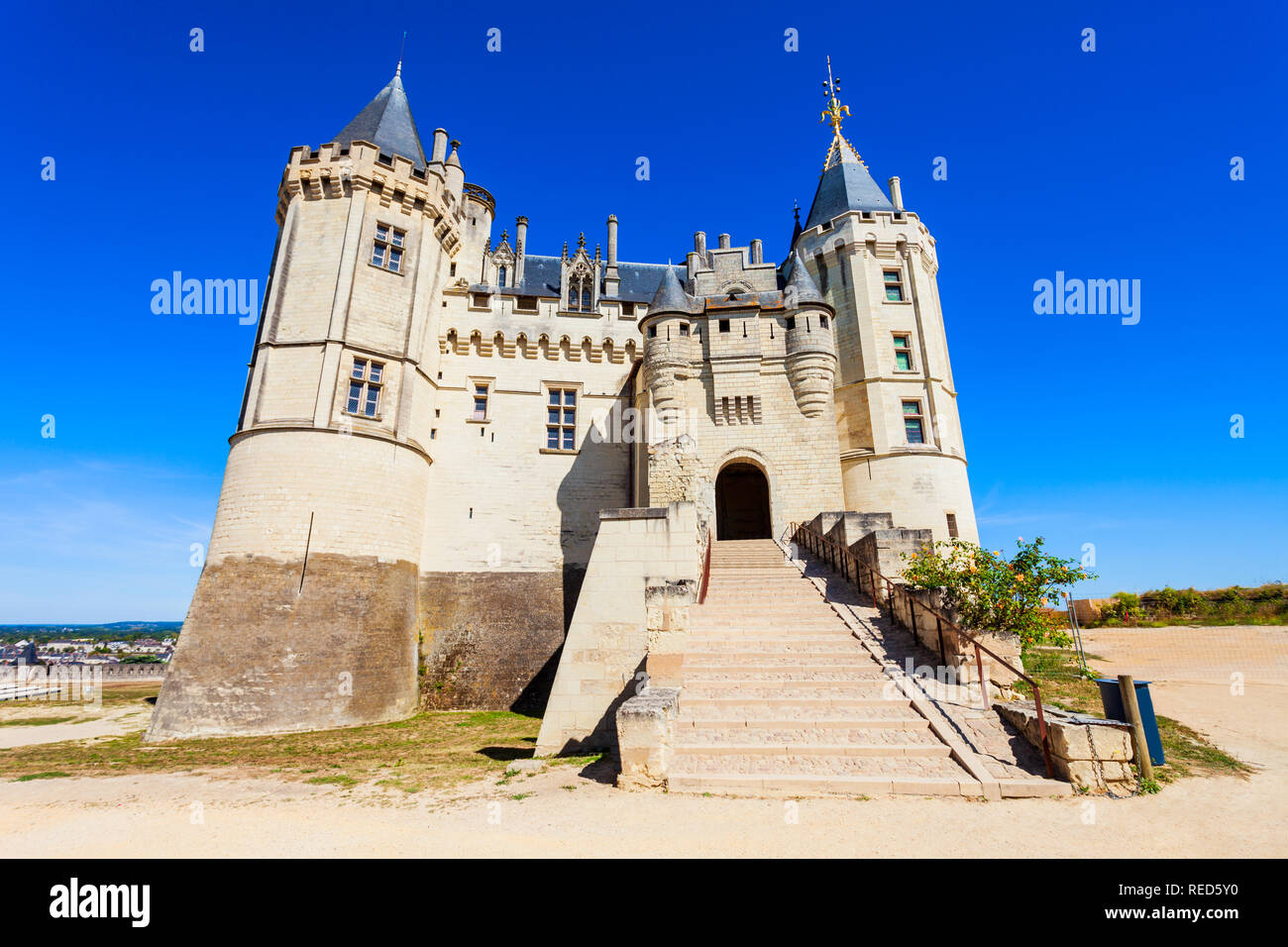 Chateau de Saumur Schloss von Saumur, Loire valler in Frankreich Stockfoto