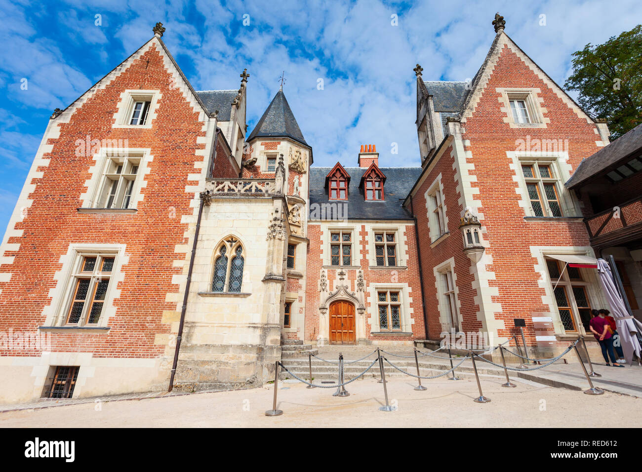 Chateau du Clos Luce ist eine große Burg in Amboise Stadt, Tal der Loire in Frankreich Stockfoto