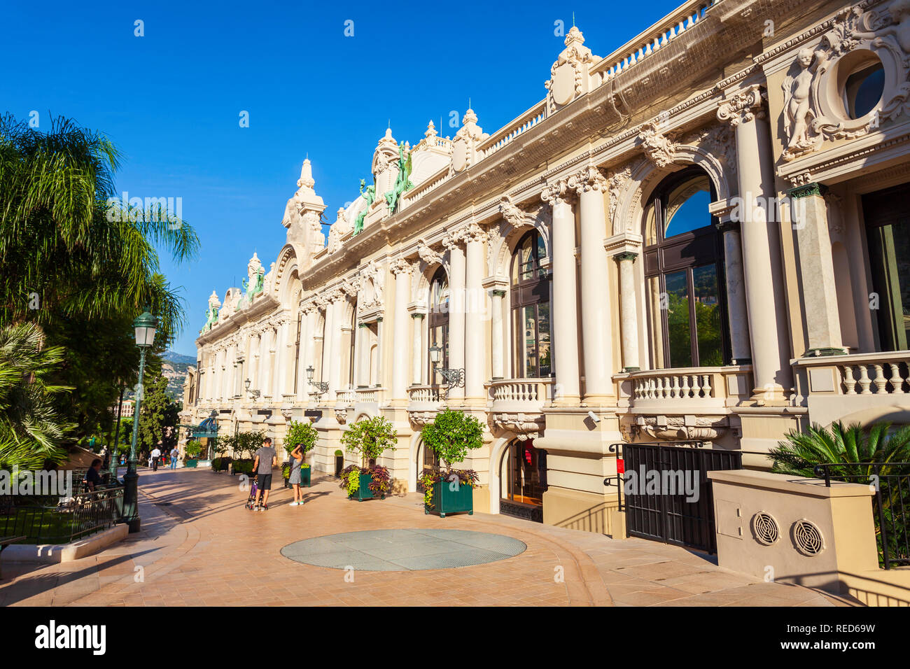 Klassischen Stil Gebäude an der Place Casino Platz in Monte Carlo in Monaco Stockfoto