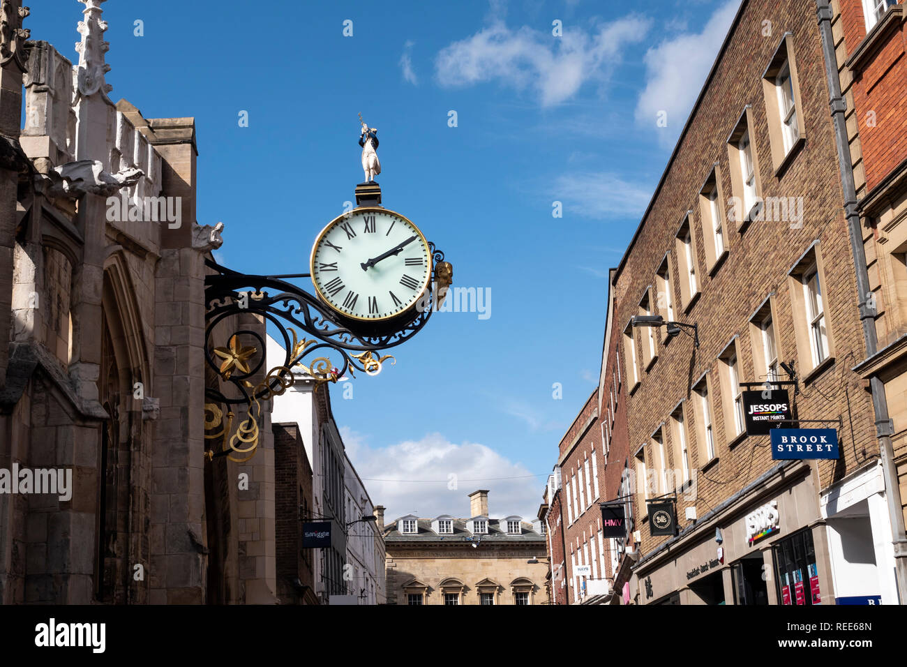 St Martin le Grand Kirche Stonegate York Yorkshire England Stockfoto