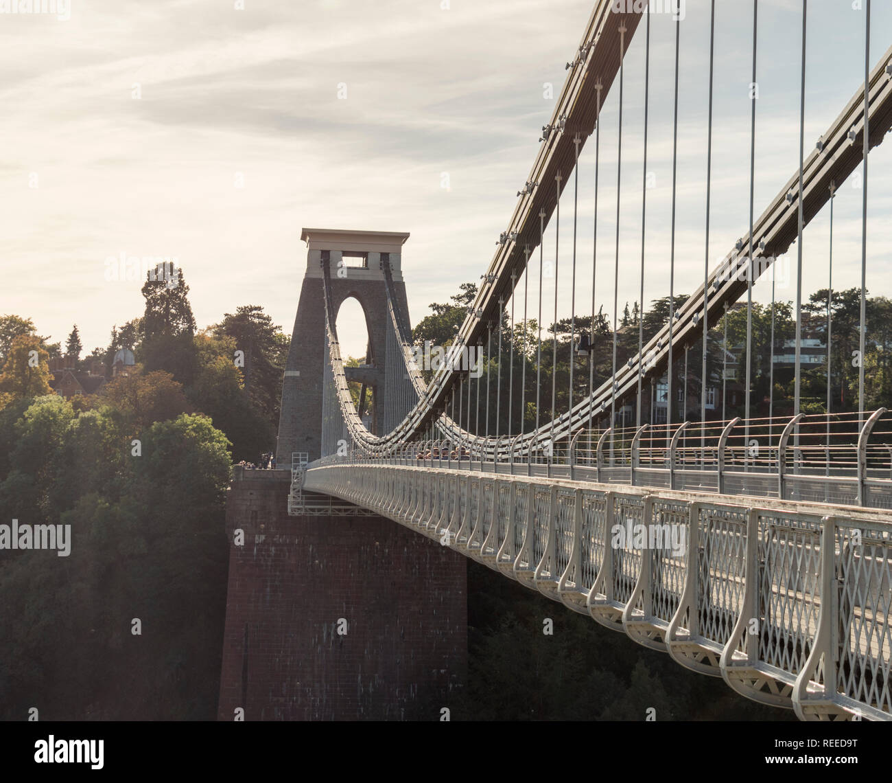 Blick auf die Clifton Suspension Bridge, Clifton, Bristol, Großbritannien Stockfoto